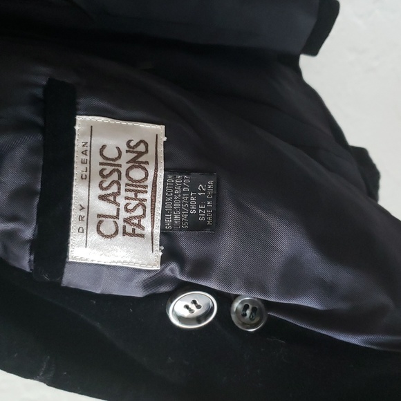 Vintage CLASSIC FASHIONS Velvet Blazer - Picture 6 of 6